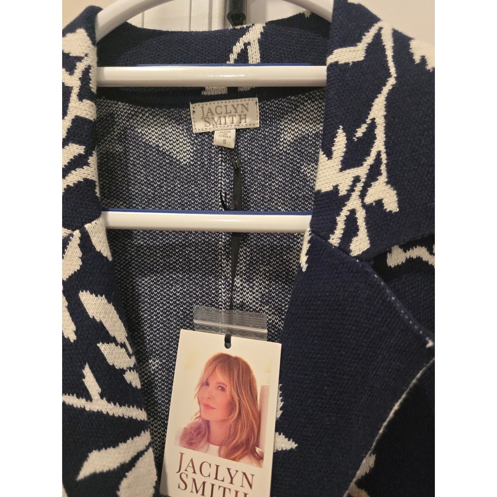 Jaclyn Smith Open Stitch Sweater Blazer - Picture 7 of 9